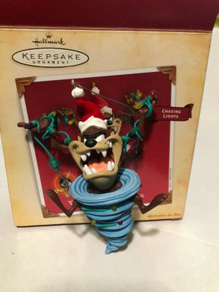 Whirlwind Decorating Taz Christmas Hallmark Keepsake Looney Tunes Ornament 2004