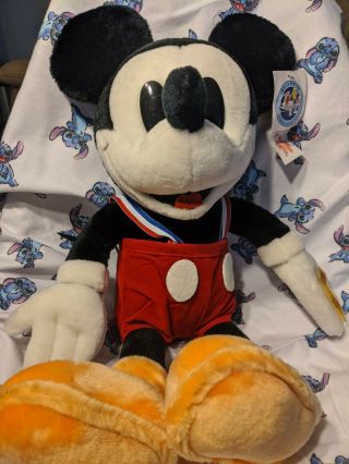 Vintage Extremely Rare Mickey Mouse China Air Plush - Junior Flyer Exclusive