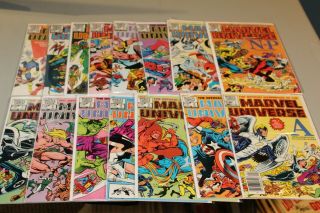 Complete Set Official Handbook Of The Marvel Universe 1982 1 - 15 Nm Unread Byrne