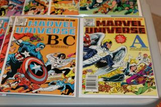 Complete Set Official Handbook of the Marvel Universe 1982 1 - 15 NM UNREAD Byrne 2