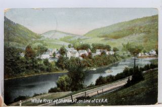 Vermont Vt Sharon White River Cvrr Line Postcard Old Vintage Card View Standard