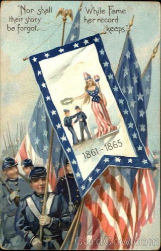 Memorial Day Nor Shall Their Story Be Forgot Antique Postcard Vintage Post Card