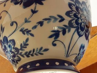 Portobello By Inspire Coffee Mug/cup Blue Flowers Jumbo Size.  20oz.  Likenew
