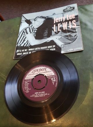 Jerry Lee Lewis - Vol 1 Ep (london Res 1140) Great Balls Of Fire Vg,  / Vg,  1958