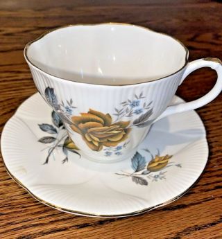 Vintage Bone China Royal Imperial Made In England Tea Cup And Saucer