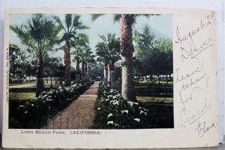 California Ca Long Beach Park Postcard Old Vintage Card View Standard Souvenir