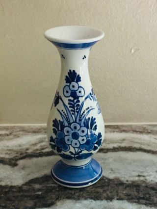 Royal Delft De Porceleyne Fles Small Vase Floral