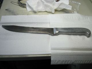 Vintage Pre - Owned Handmade F.  J.  Richtig Butch Knife.  Clarkson,  Nebraska