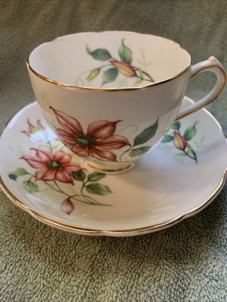 Duchess Bone China Tea Cups (2) and Saucers (2) 2