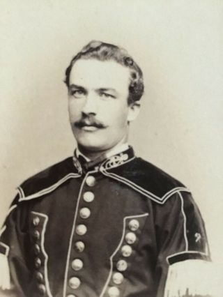Gay Int Handsome Young German Cavalryman In Uniform 1870s Cdv Photograph
