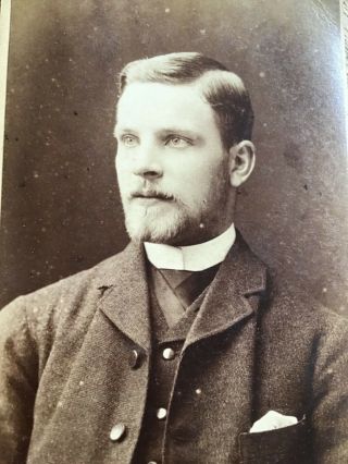Gay Int Handsome Young Man Bearded Blond Glasgow Scot 1870s Cdv Photograph