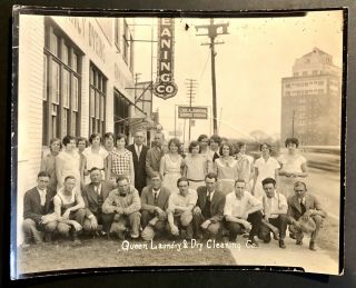 Vintage 1920’s - 30’s Queen Laundry & Dry Cleaning Co. ,  Possibly Detroit Photo