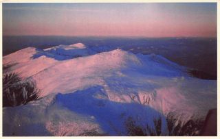 Vtg Postcard Snow On Mt Mount Washington White Mountains Hampshire Nh B39