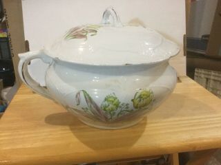 Vintage Porcelain Chamber Pot - La Belle By Wheeling Pottery