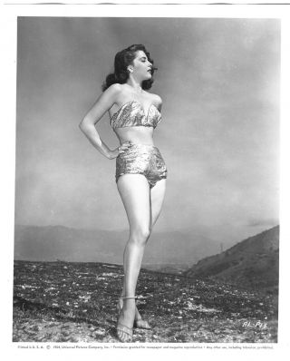 Vintage 1954 Sexy Bikini Beauty Singer Actress Abbe Lane Pin - Up Photograph