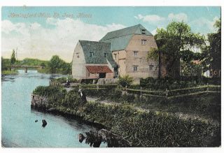 Huntingdonshire St Ives Hemingford Mill 1906 Vintage Postcard 9.  11