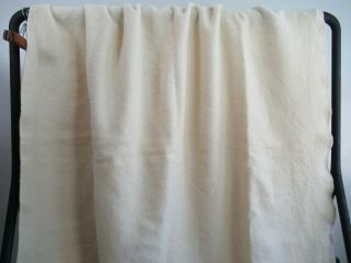 Vintage Ralph Lauren 100 Wool Camp Throw Blanket Off - White / Ivory USA 66 