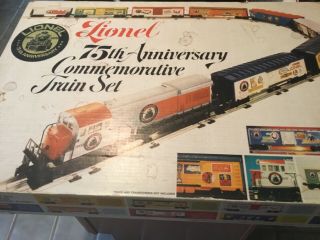 Vintage Lionel 75thanniversary Commemorative Train Set 6 - 1585 9 Trains