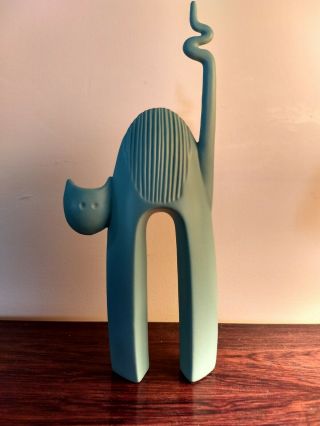 Vintage Mid Century Modern Chiminazzo Ceramic Cat Sculpture Italy