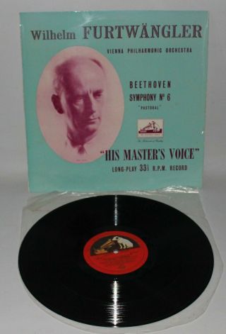 Beethoven,  Symphony No.  6 Pastoral - Furtwangler - 1953 Vinyl Lp - Hmv Alp 1041