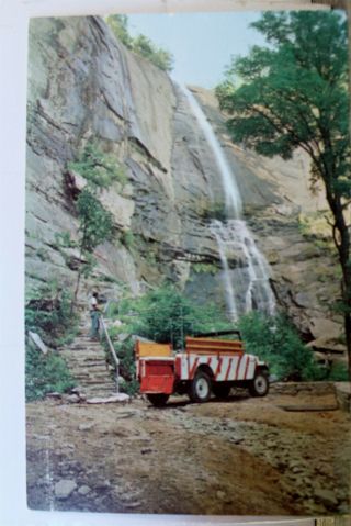 North Carolina Nc Western Hickory Nut Falls Forest Jeep Trail Postcard Old View