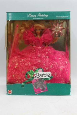 4 x MATTEL Vintage 1990s Happy Holidays 90 92 94 98 Collectible Barbie Dolls 3