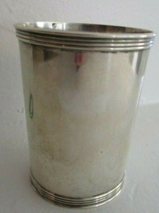 Vintage Manchester Sterling Silver Derby Julep Cup Marked 3759