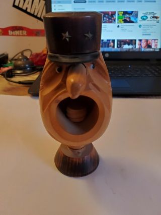 Unique Vintage Carved Wood Figural Head Nutcracker Soldier?