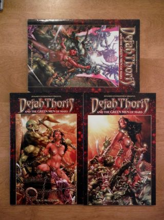 Dejah Thoris And The Green Men Of Mars Tpb Lot—1 2 3—red Meat/flood/trigger—erb