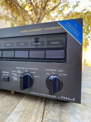 Vintage Sony Ta - F444es Ii Integrated Stereo Amplifier Audio Current Transfer