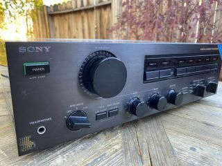 Vintage Sony TA - F444ES II Integrated Stereo Amplifier Audio Current Transfer 3