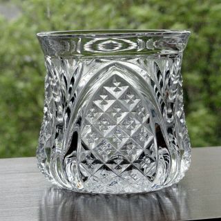 Antique English Pressed Glass Open Sugar Bowl Or Vanity Dresser Jar Vase