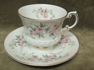 Vintage Elizabethan Fine Bone China England Wild Rose Design Cup & Saucer Set