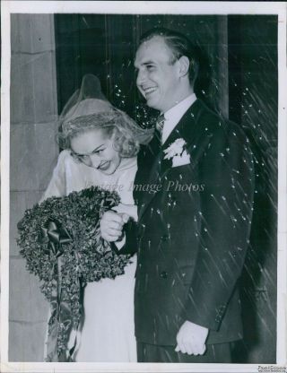 1937 Movie Stars Jackie Coogan & Betty Grable Married Celebrity Photo 6x8