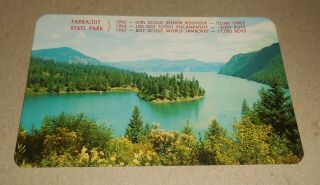Vintage Buttonhook Bay Lake Pend Oreille Farragut State Park Idaho Postcard