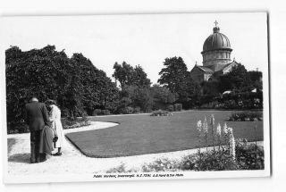 Invercargill Zealand Vintage Real Photo Postcard Size Public Gardens