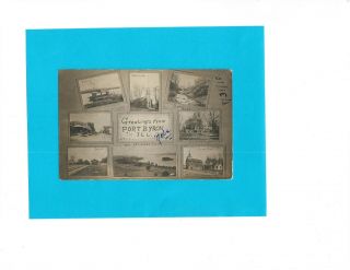 Vintage Photo Postcard - Eight Image Photo,  Port Byron,  Illinois