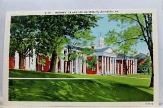 Virginia Va Lexington Washington Lee University Postcard Old Vintage Card View