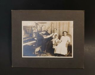 Antique Vintage Home House Living Room Photo Rp W/telephone Roll Top Desk 8x10