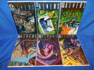 Aliens 1 - 6 1st Print 1988 1st Aliens In Comics Dark Horse Full Set 1 2 3 4 5 6