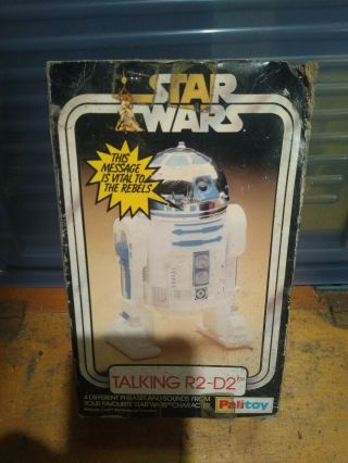 Vintage Star Wars Talking R2d2 Palitoy Boxed 1977 Rare - Tatty