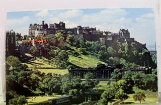 United Kingdom Scotland Edinburgh Castle Postcard Old Vintage Card View Standard
