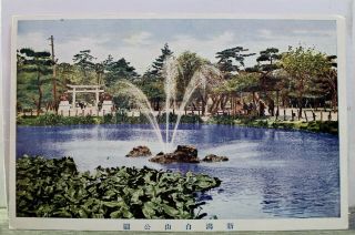 Japan Niigata Hakusan Park Postcard Old Vintage Card View Standard Souvenir Post