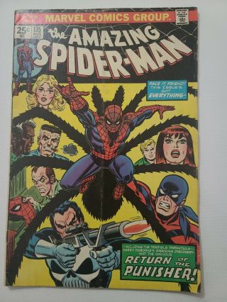 The Spider - Man Vol 1 No 135 Return Of The Punisher August 1974