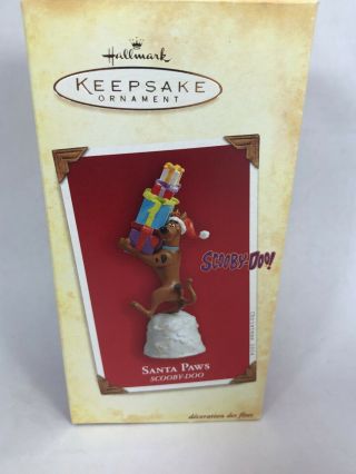2004 Hallmark Keepsake Ornament Santa Paws - Scooby Doo Mib (l7)