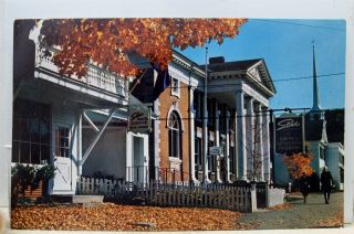 Vermont Vt Stowe Main Street Autumn Postcard Old Vintage Card View Standard Post