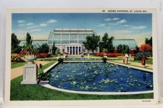 Missouri Mo St Louis Shaws Gardens Postcard Old Vintage Card View Standard Post