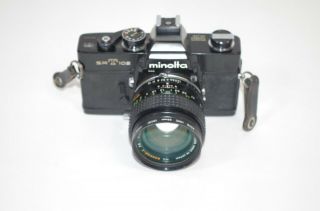Vintage Minolta Srt - 102 Camera With 50mm 1:1.  4 Rokkor - X Lens