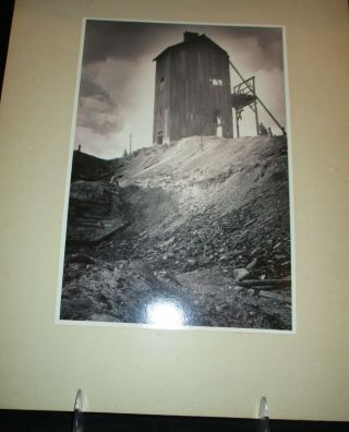 Vintage Photograph Colorado Caribou Gold Mine,  Black And White Photo