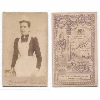 Cdv Victorian Domestic Servant Carte De Visite By Carpenter Of London